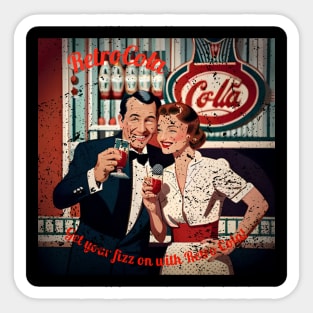 Vintage Retro Cola Sticker